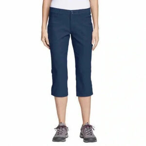 Eddie Bauer Tech Capri Pants Women's Size 6
Navy Storm Repel UPF50